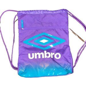 Umbro Duotone Carrysack Drawstring Bag - Purple/Turquoise Soccer Futbol